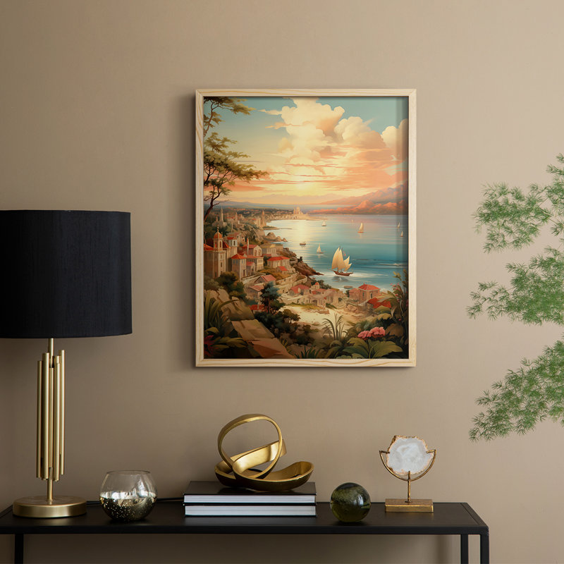 «LANDSCAPES Series CCLxxxvii», reproduction encadrée - bois massif, Naturel, H 11 po x l 9 po