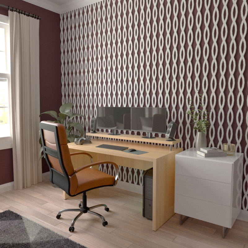 Rakaia PVC Adjustable Decorative Slat Wall Panel Kit, 94" H x 2.5" W x 0.5" D