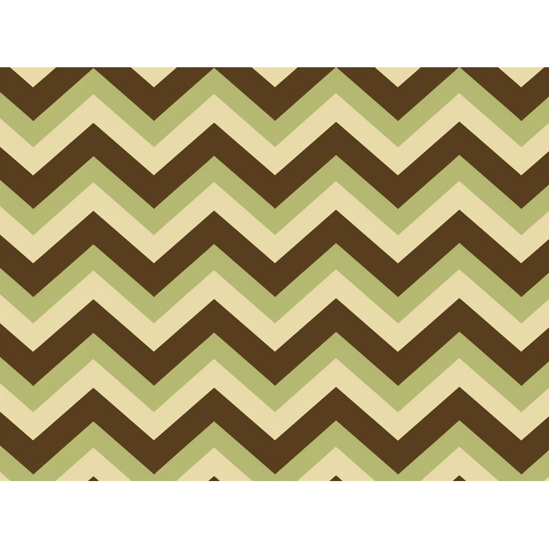 Chevron Shower Curtain Pattern Bathroom Decor Brown, 93" H x 70" W