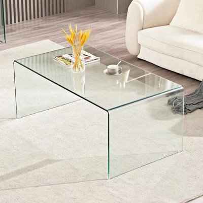 Table basse en verre trempé Ekinson 