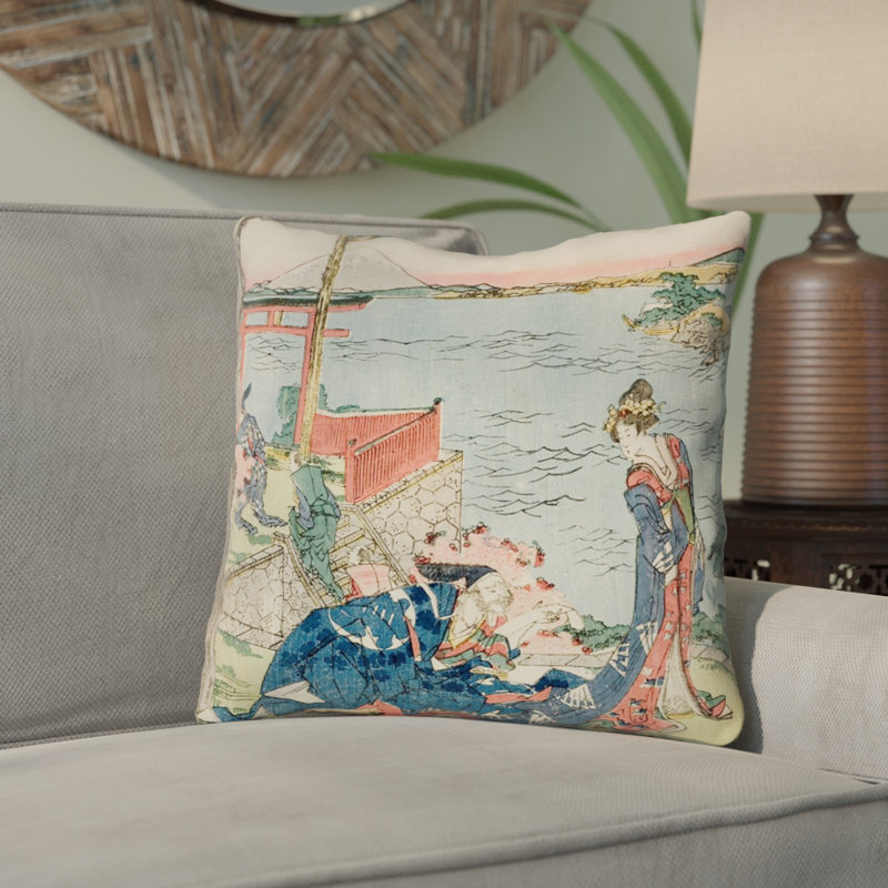 Coussin Katsushika Hokusai, 16 po x 1 po