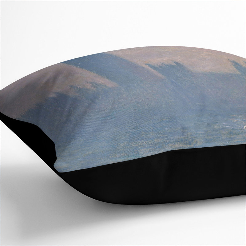 Square Cushion, 40cm H x 40cm W x 15cm D, Black