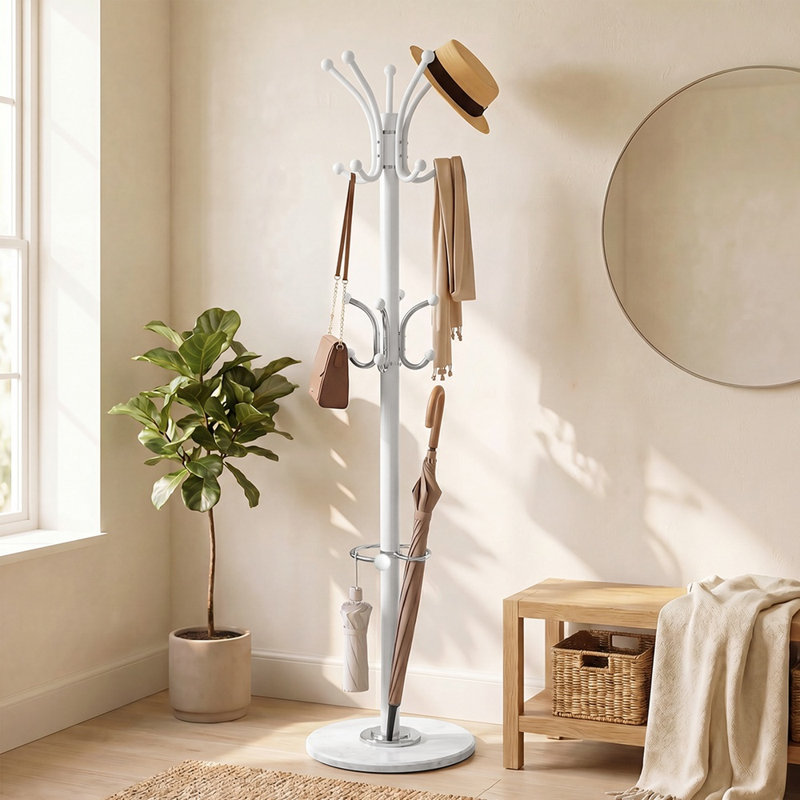 Coat Rack, White