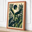 Grasshopper Under Moon Japandi - Wrapped Canvas-131761735-131761734