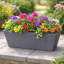 Bini Window Box, Contemporary Concrete Effect Plant Pot, Outdoor Windowsill Planter with Drainage Plug-592052486-592052485