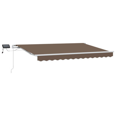 vidaXL Polyester Retractable Patio Awning