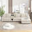 Canapé modulaire en L avec console 5 pièces Thalune-106576238