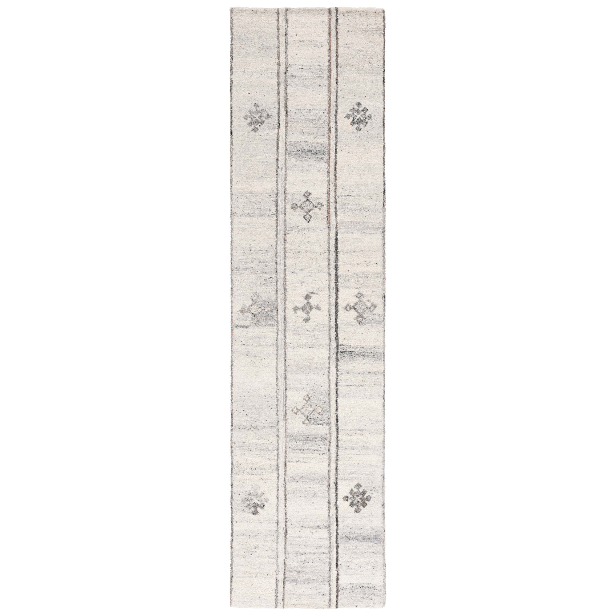 Jax Hand Tufted Brown / Beige Rug, Runner 2'3" x 9'