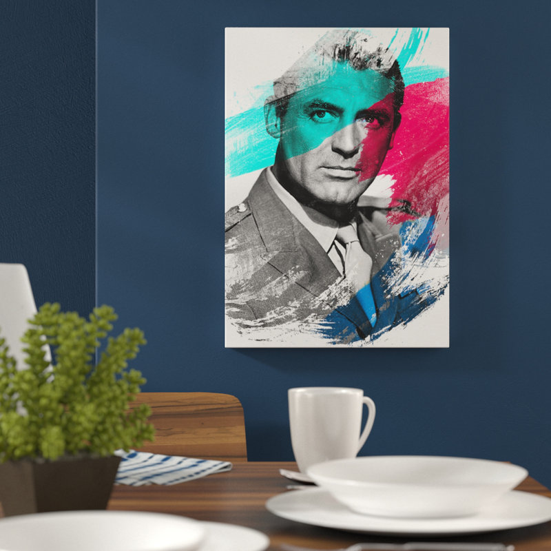 Cary Grant - Wrapped Canvas, 50cm H x 35cm W