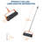 Heavy Duty Rolling Lawn Aerator with 52 Spikes & 15" Wide Roller | Telescopic Adjustable Handle for Large Area Soil Venting & Comfortable Operation