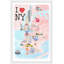 I Love NY Site Map - Single Picture Frame Print-1752784450