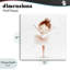 Plaque murale délicate petite ballerine, design par Creative Studio