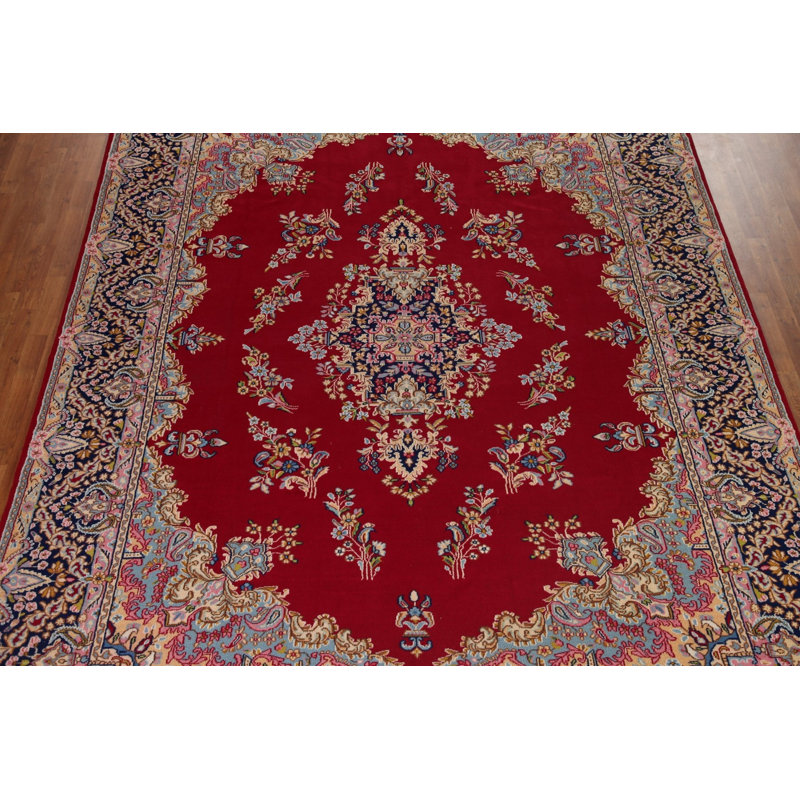 Tapis rouge rétro traditionnel 10 x 13