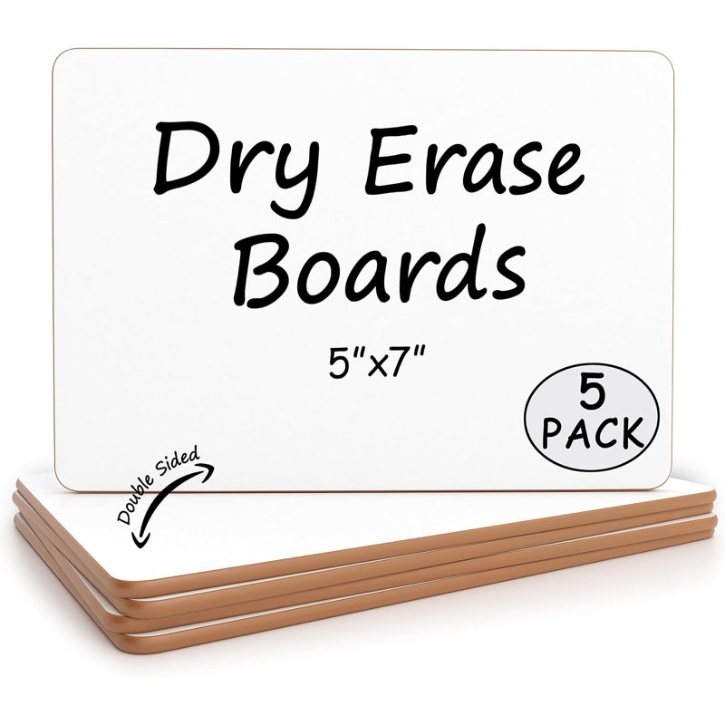 Ensemble de 5 petites planches blanches Scribbledo