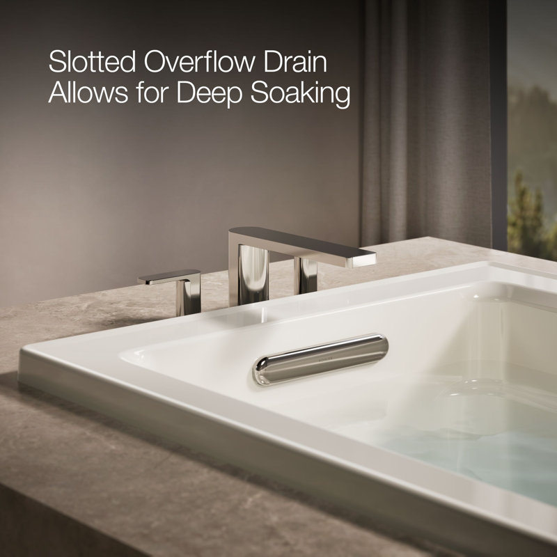 Archer 60" x 32" Soaking Bathtub, Biscuit