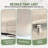 Dining Chair Cushions Set of 6, 2.5 inch Thick Kitchen Chair Pads with Ties.17” x 16”, Beige-1182269069
