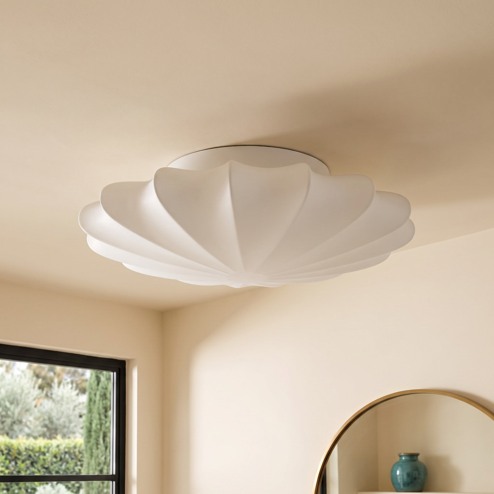 Silk Semi Flush Mount, 10.63" H x 23.62" W x 23.62" D