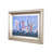 Le Beau Giclee by AFD Home 11162806 Pointelistic Regata in a Sterling Frame, 24-Inch by 36-Inch Canvas, 36-Inch by 48-Inch Frame