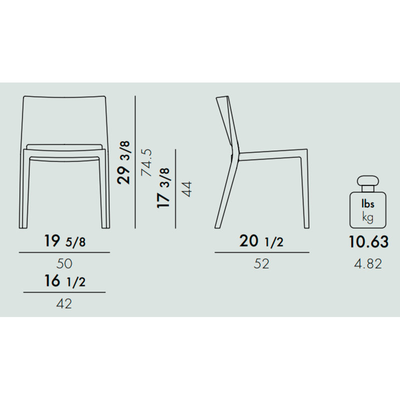 Lizz Mat Dining Chair, Orange