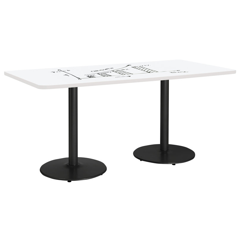 Table de salle de pause, H 29 po x L 84 po x l 36 po, Noir