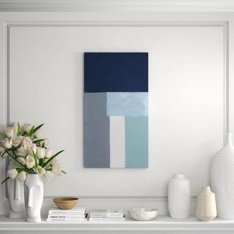 Blue Brut I Print by Bobby Berk, Image Brush Gel, 72" H x 40" W