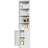 71 Tall Freestanding White Storage Unit With 5 And 2 Doors For Kitchen, Living Room, Bathroom Use Corner Cabinet 5 Adjustable Shelves Pantry, Bathroom, Laundry Room