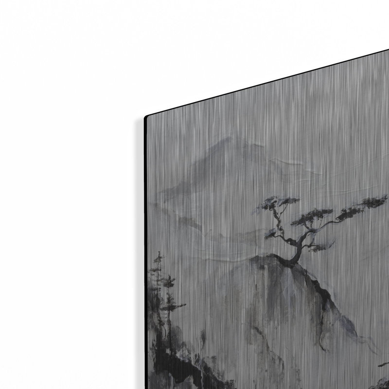 «Crystal Silence», art mural en métal, 24 po x 24 po, H 24 po x l 24 po