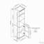 Armoire cubique autoportante de 70,86 pouces de hauteur avec 5 tablettes-912926467