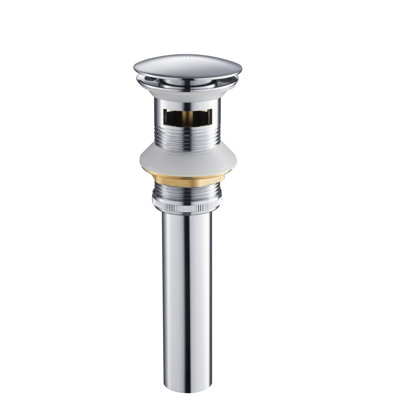 Pop-Up Bathroom Sink Drain with Overflow
