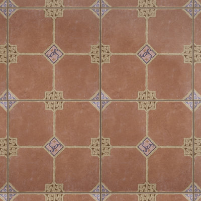 Carreau de céramique marocain pour mur et plancher 18 po x 18 po Sevilla
