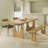  Modern Burlywood Rectangular Solid Wood Dining Table-774601728