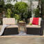 53.1'' Wide Wicker Patio Sofa with Cushions-387966035