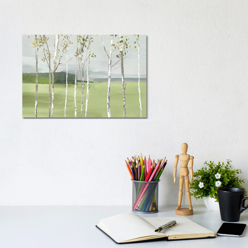 Birch Valley by Allison Pearce - Wrapped Canvas Painting, 20.32 cm H x 30.48 cm W x 1.91 cm D
