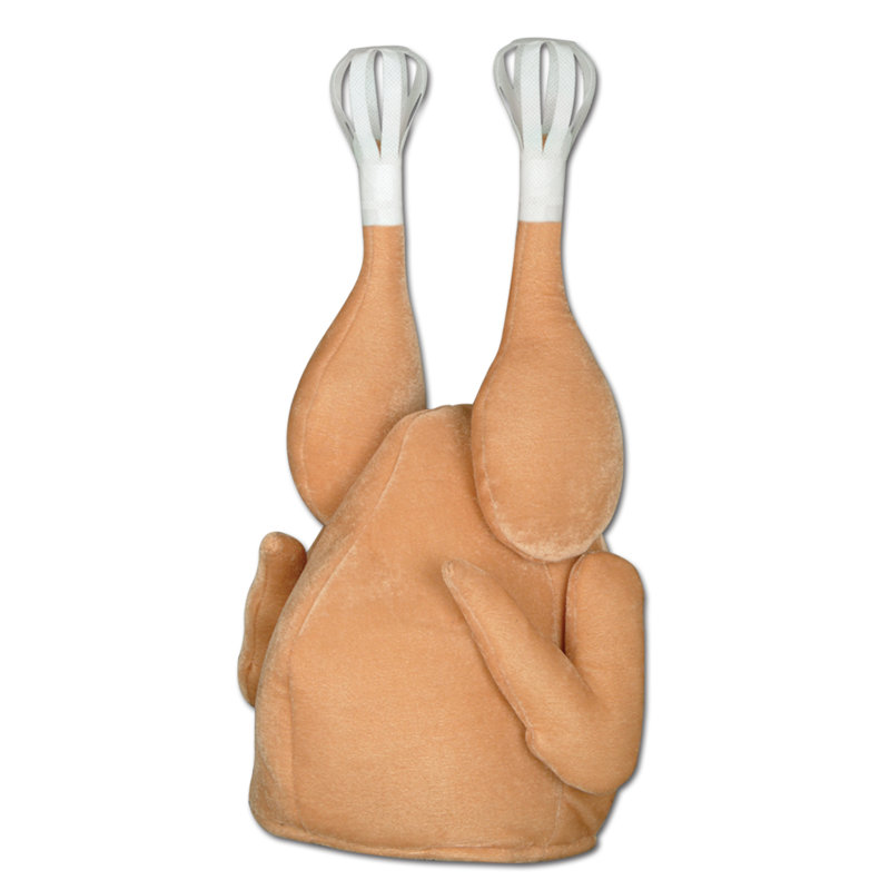 Plush Turkey Hat - Pack of 6