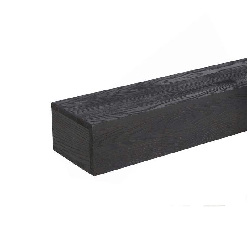 Tablette murale 48 po Western Red Cedar, H 6 po x l 48 po x P 9 po, Noir