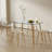 Kiyora Metal Leg Solid Back Dining Chair-2024476980-2046455291