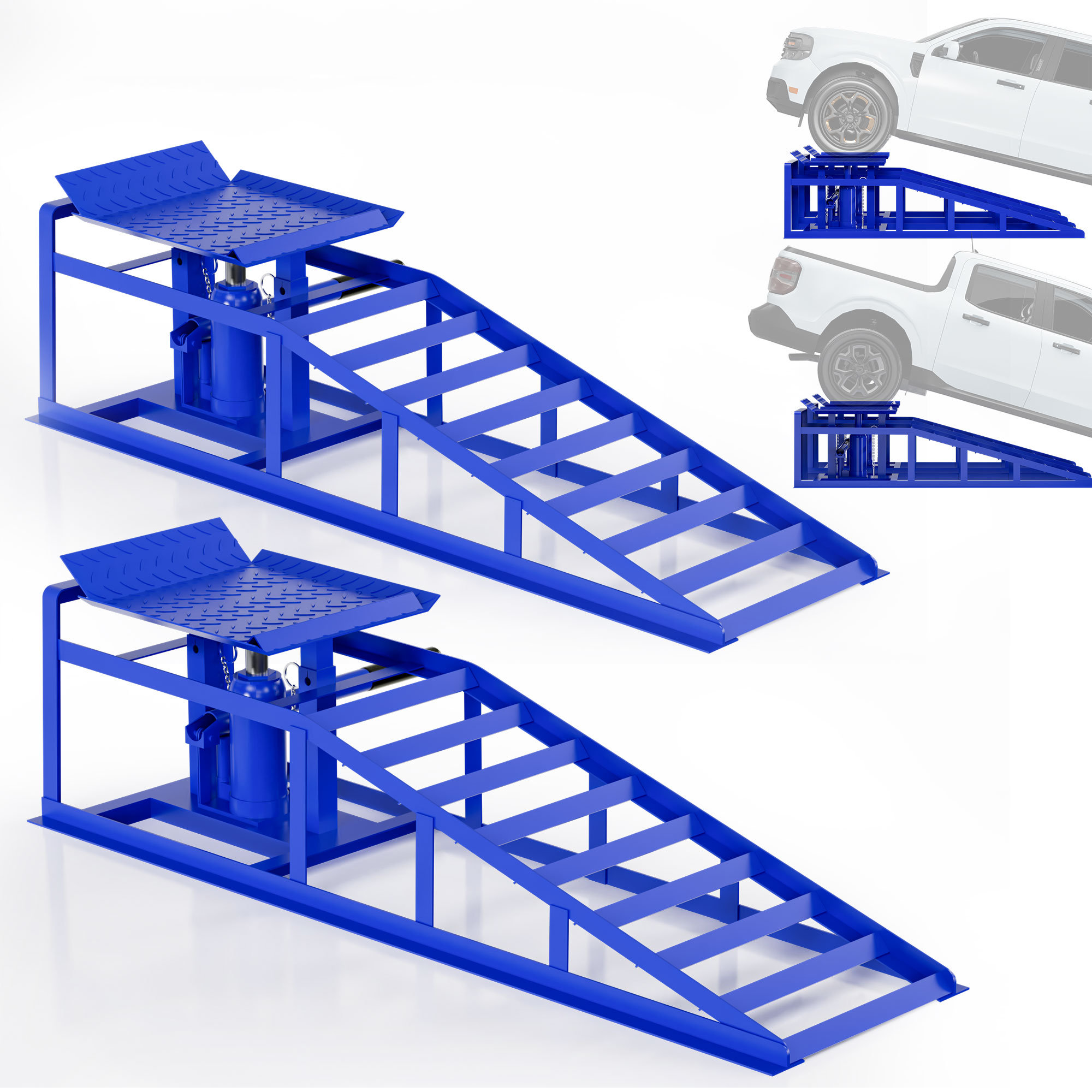 Nieex 5 Ton Auto Car Truck Service Ramps Hydraulic Lift For Vehicle ...