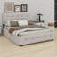 Lit plateforme tapissier avec 2 tiroirs et lit gigogne-663162628
