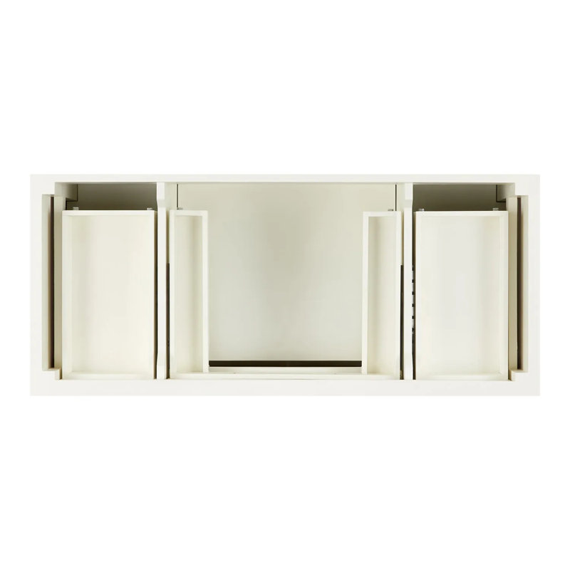 48" Elmdale Single Bathroom Vanity Set with Rectangular Undermount Sink, Arctic White Quartz, 8" Widespread, Charcoal Black