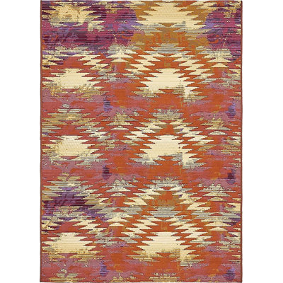 Tapis de véranda d'extérieur couleur cramoisi