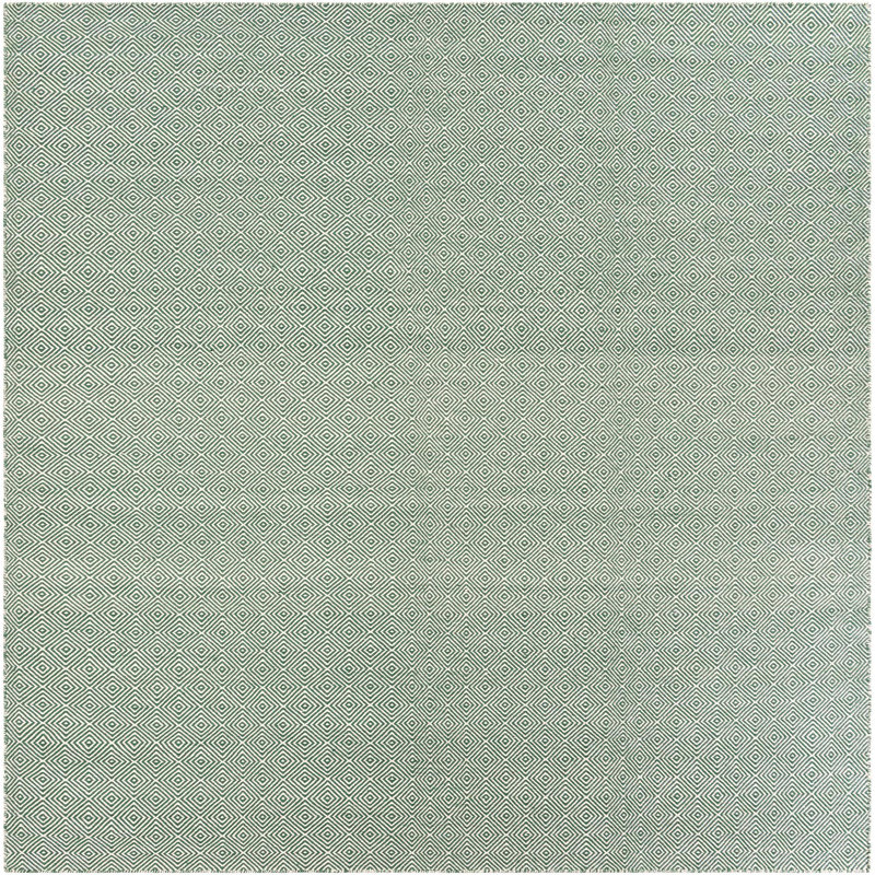 Tapis contemporain Contemporary vert, Carré 10 pi