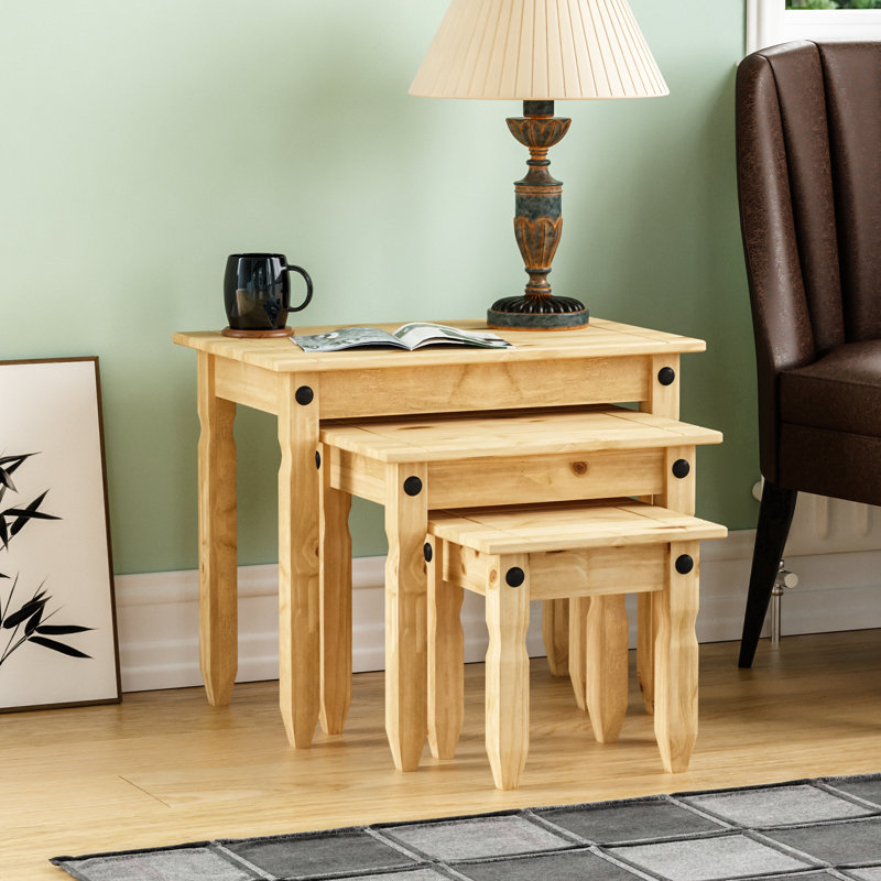 Recdo Solid Wood Nesting Tables
