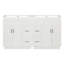 Meuble-lavabo spacieux et meuble-lavabo double, MDF blanc
