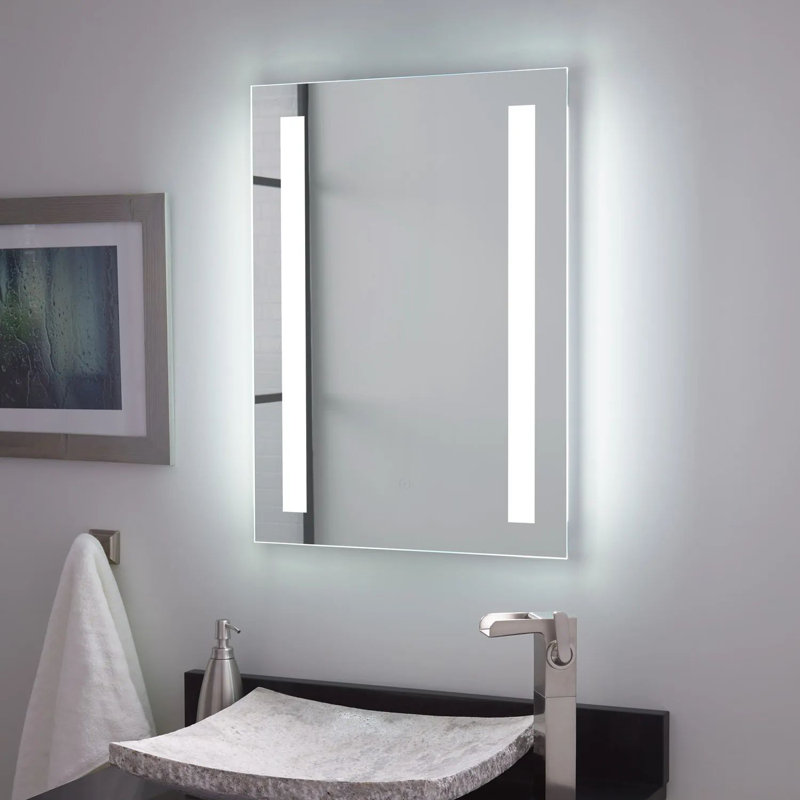Curie Motion Sensing Lighted Bathroom Vanity Mirror with Tunable LED, 27.5" x 20"