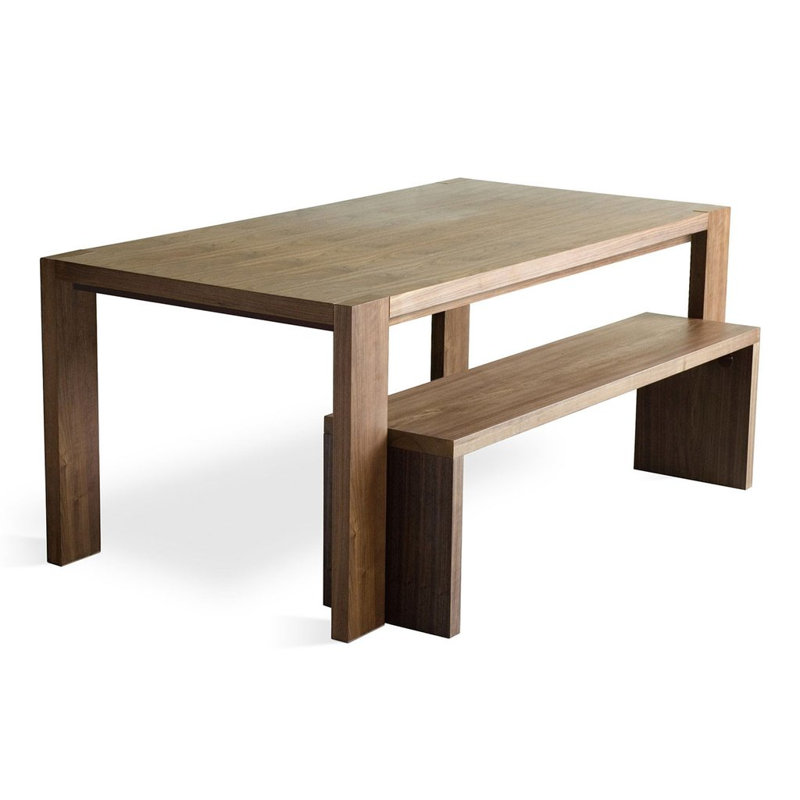 Plank Dining Bench, Walnut