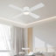 Ventilateur de plafond en bois à intensité variable avec télécommande Quala