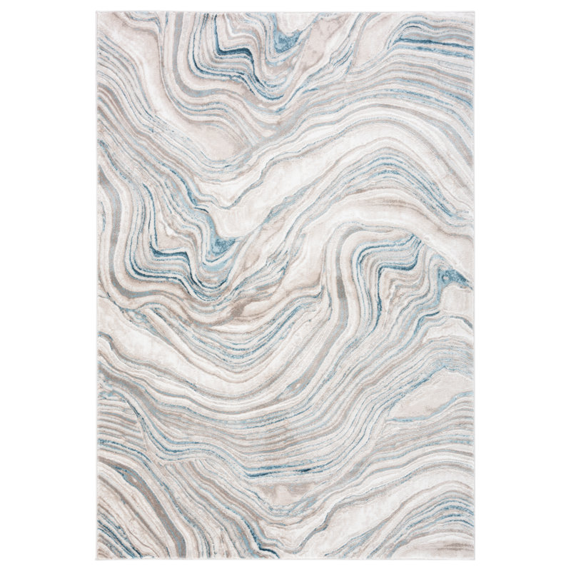 Meadow 500 Performance Abstract Rug, Rectangle 4' x 6'