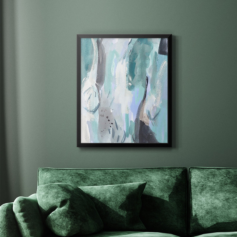 Toile encadrée de qualité supérieure Ocean Crush I - prête à être accrochée, Noir, H 24 po x l 20 po