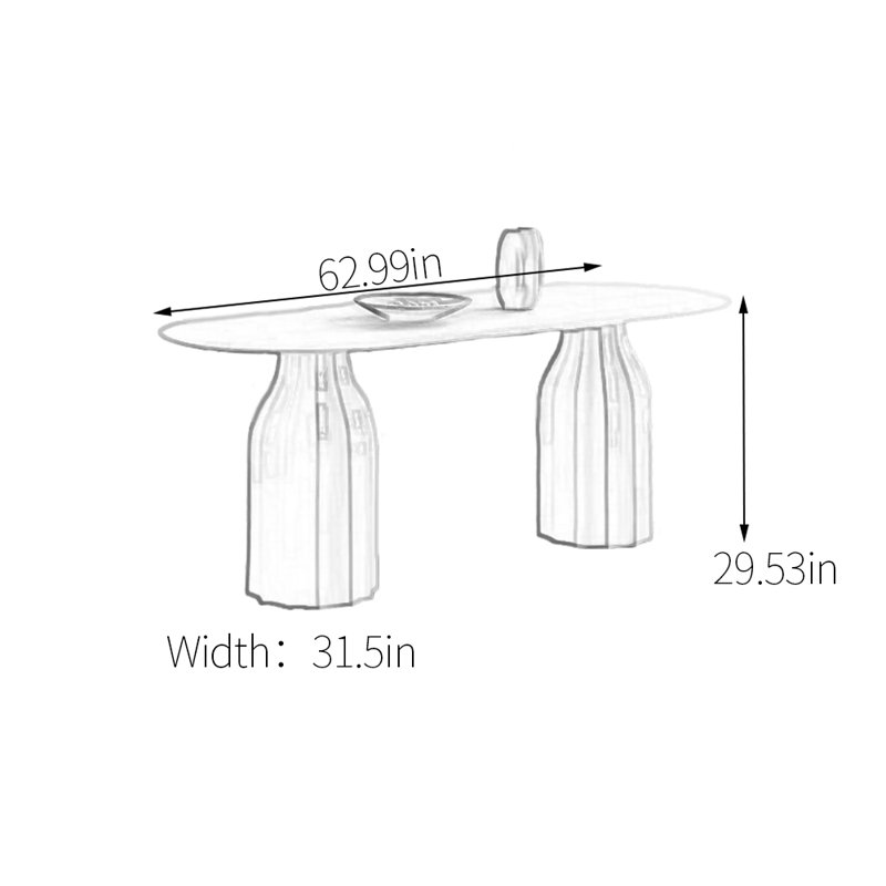 Dandor, 29.53"H x 62.99"L x 31.5"W