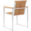 Murtaza Stacking Patio Dining Armchair with Cushion
